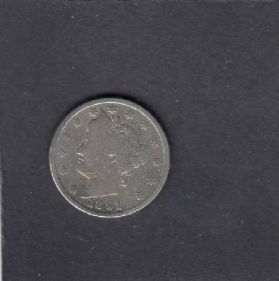 Beschrijving: 5 Cent LIBERTY